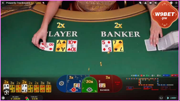 Luật chơi Baccarat tại W9bet