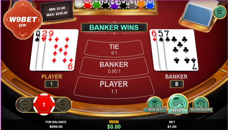 Những lưu ý khi chơi Baccarat tại W9bet